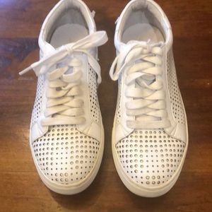 J slide white sneakers size 6 1/2.